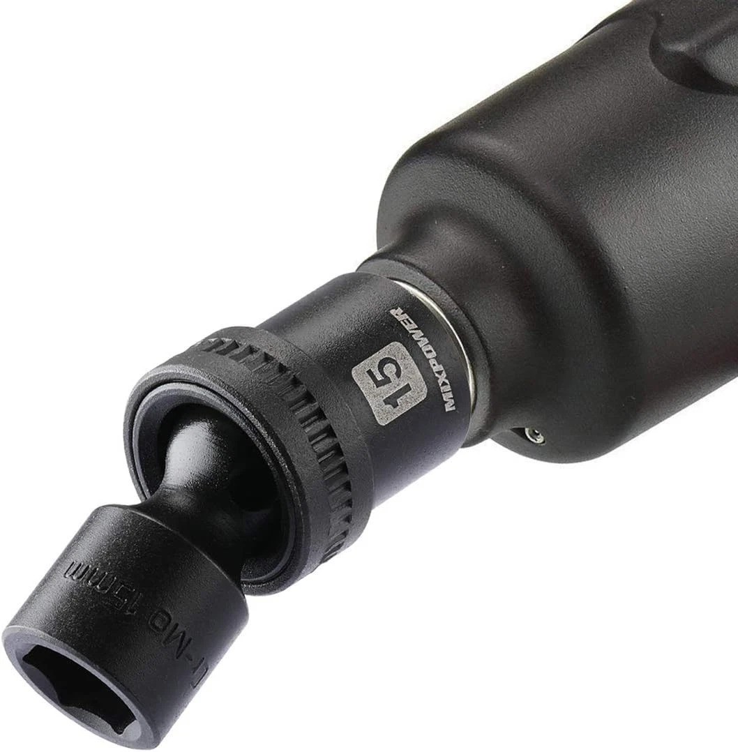 Professional 15-Piece Metric Swivel Impact Socket Set – Easy Read Laser Markings
