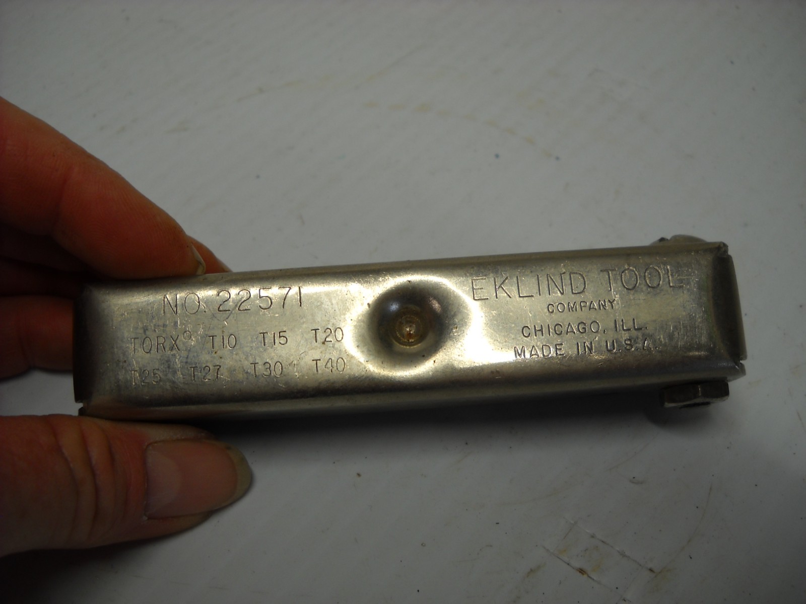 Eklind Tool Company No.22571 Folding Torx Key T10-T40 Wrench Set USA