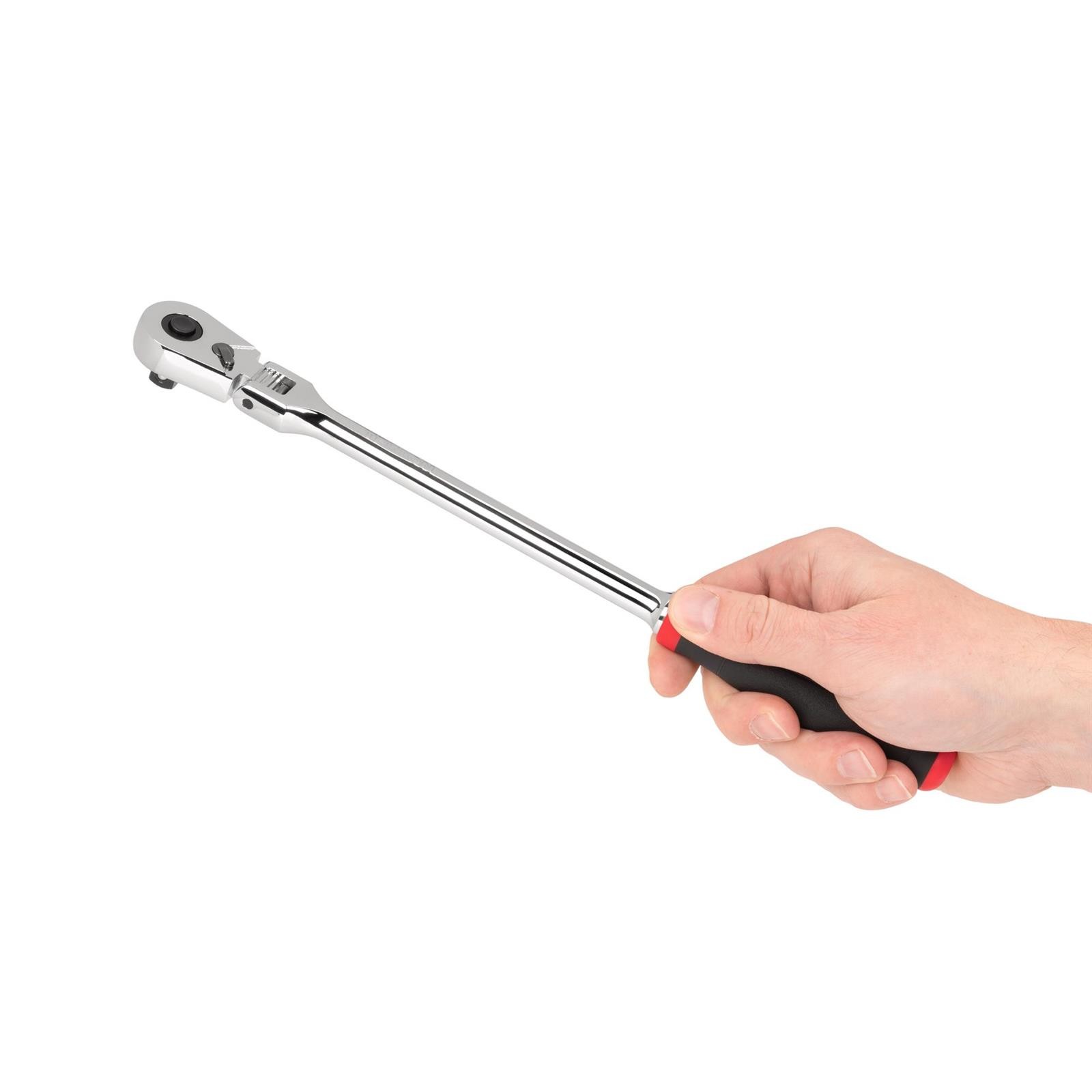 Tekton SRH32112 3/8″ Drive x 12″ Flex Head Quick-Release Ratchet
