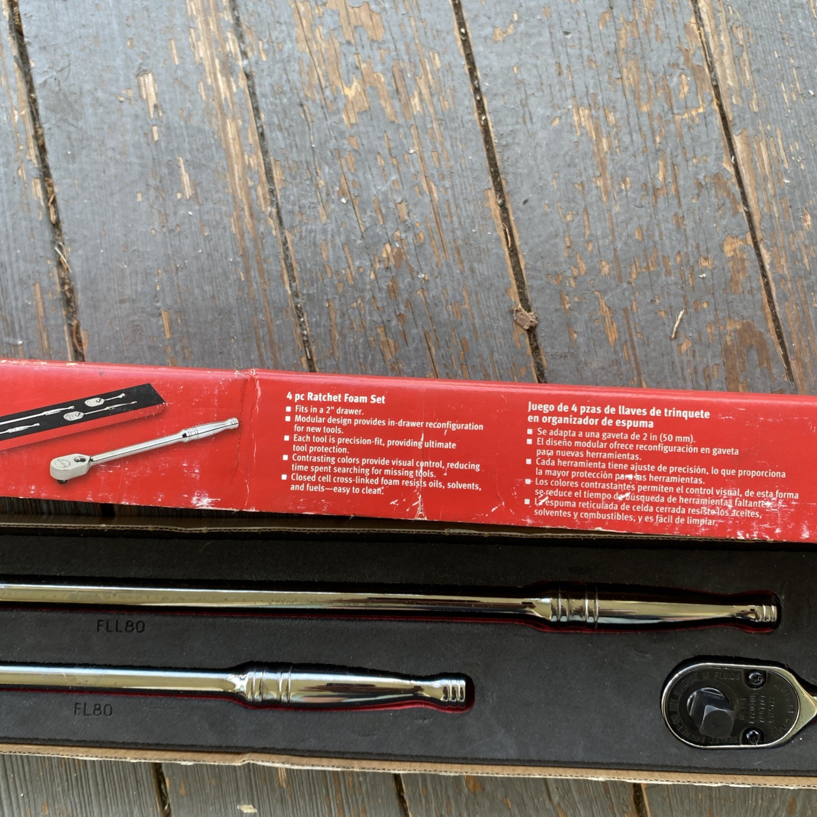 Snap On 4 pc 3/8″ Drive Dual 80 Soft Grip Flex-Head Ratchet Set 204RT04FR (RED)