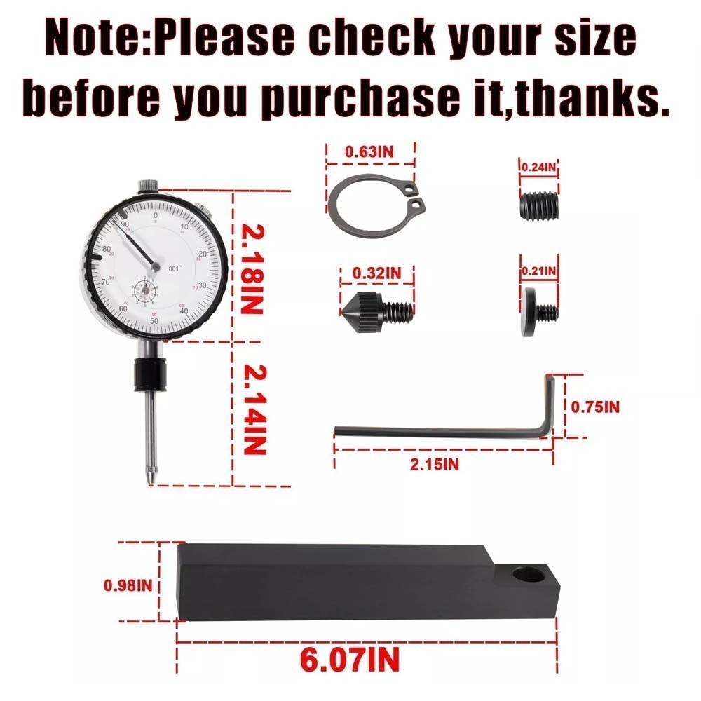 6434 Sleeve Height & Counter Bore Gauge Set 0-1.00″ Dial Depth Gauge Diesel