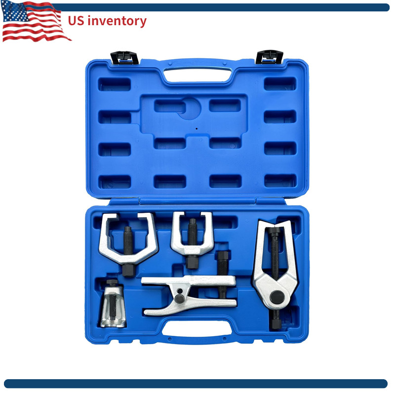 Ball Joint Separator Kit, 5 in 1 Pitman Arm Puller and Tie Rod End Tool Set Blue
