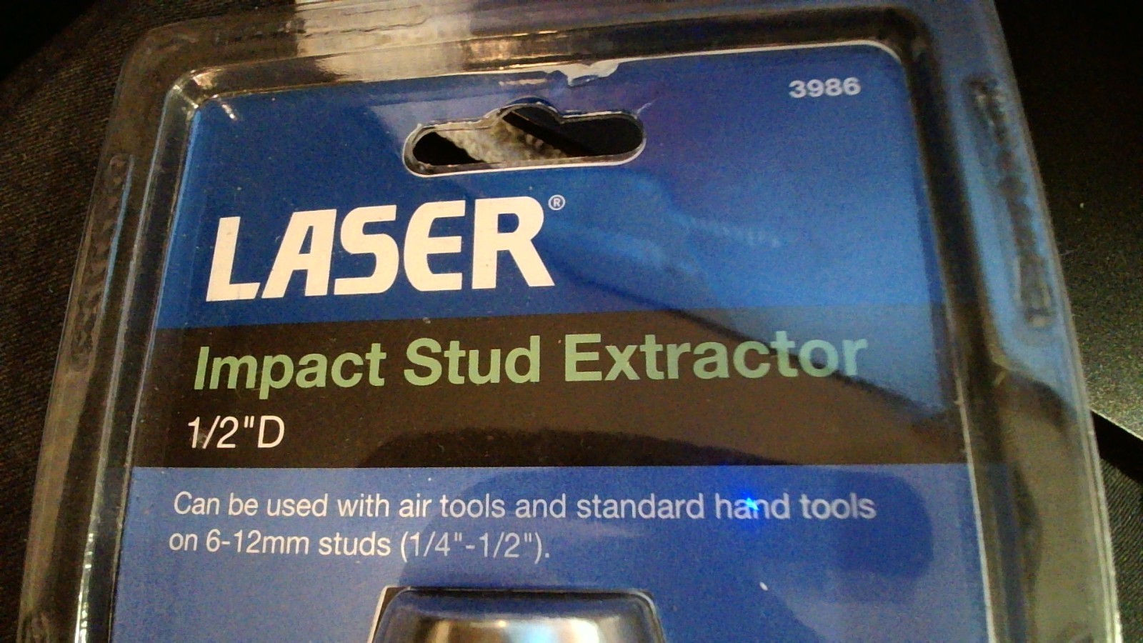 Laser Tools Impact Stud Extractor 1/2″D (6 – 12mm studs) 3986. New.Fast dispatch
