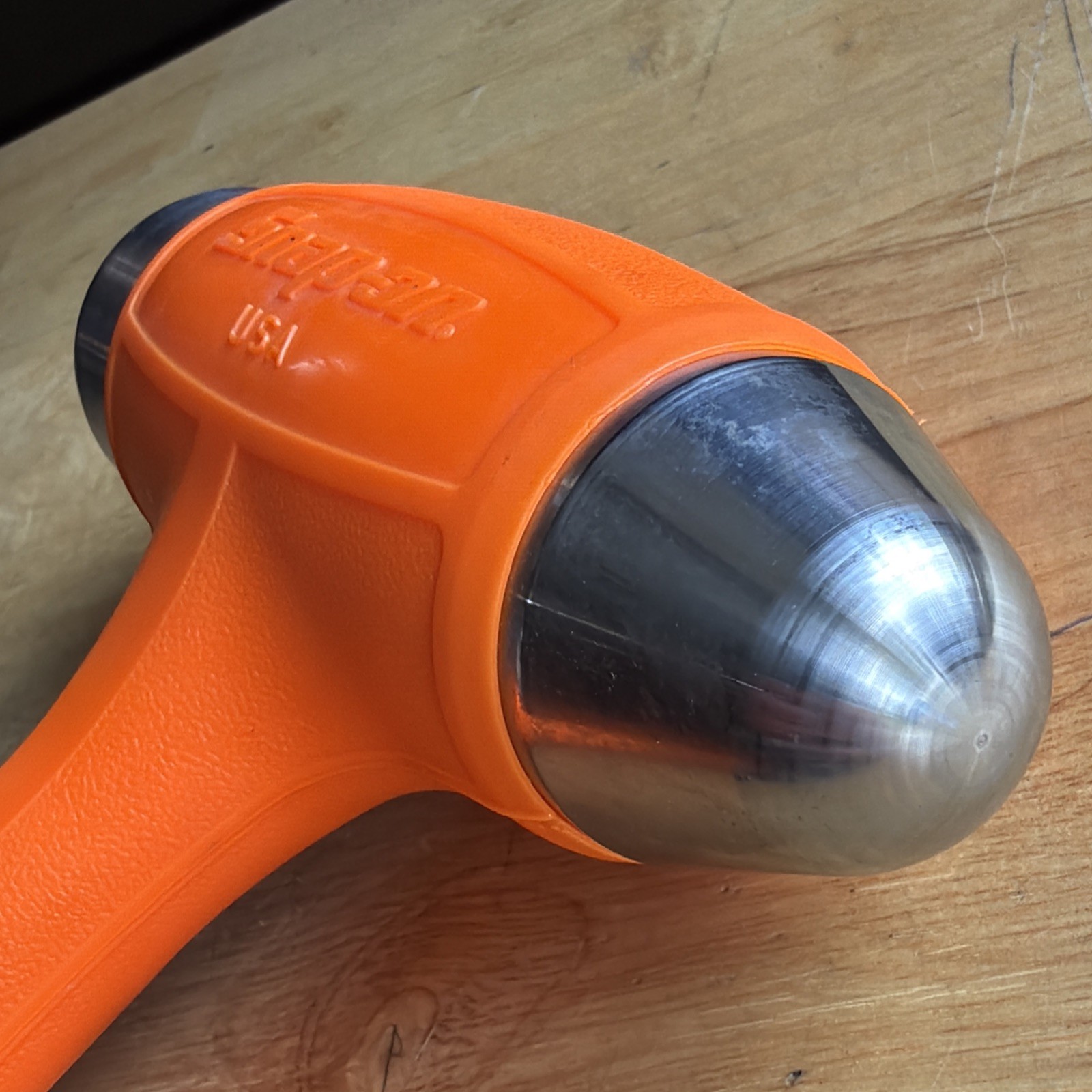Snap On Tools 40oz Ball Peen Dead Blow Hammer Orange Soft Grip HBBD40 USA NEW