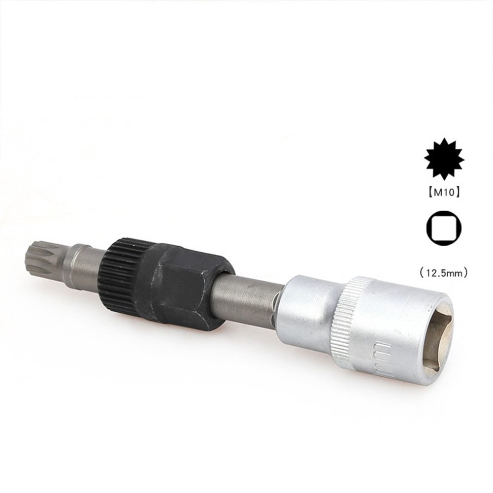 Clutch Pulley Removal Tool Car Accessory Alternator Black+Silver M10/T50