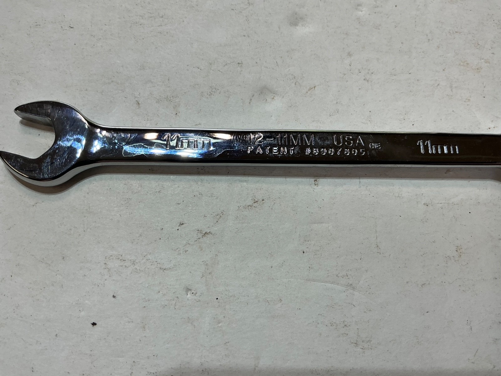 Wright Grip 11mm combination wrench fully polished 12-11mm USA made
