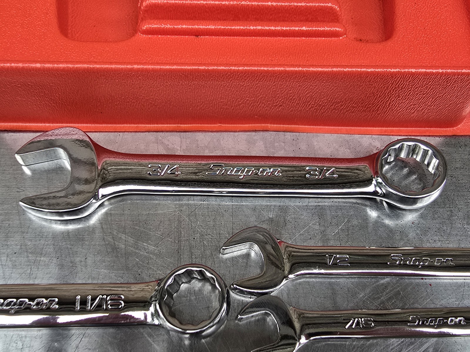 Snap On OEXS709B 9pc SAE Short Wrench Set, 5/16 – 3/4