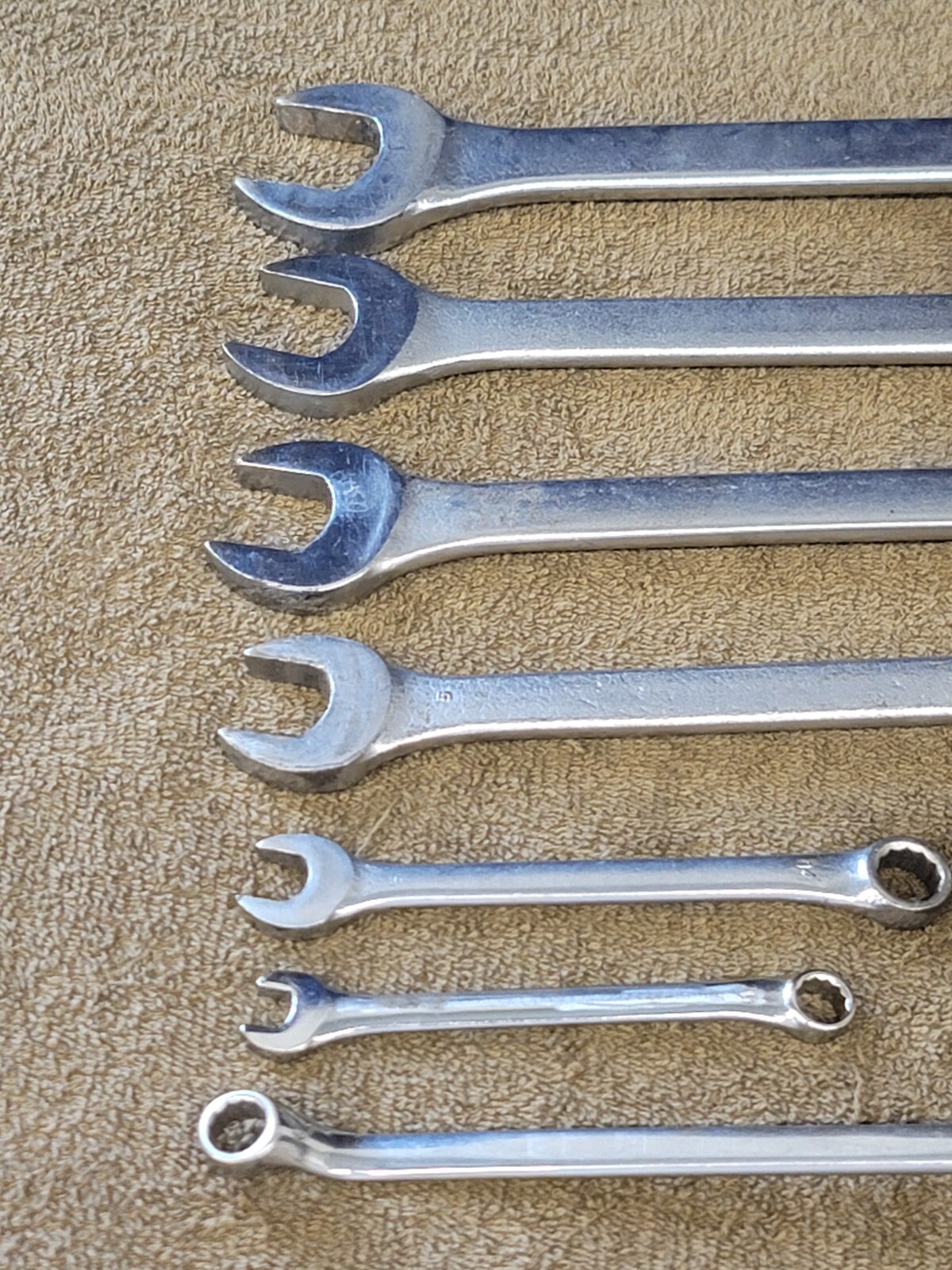ProAmerica Sae Combination Wrench Set 15/16 13/16 11/16 7/16 3/8 11/32″ USA