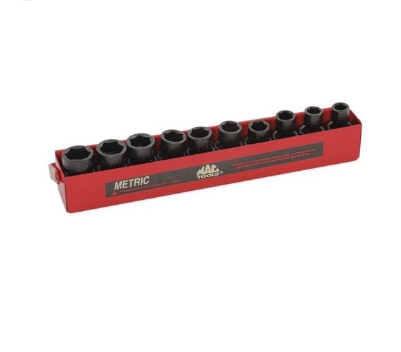 Mac Tools 10 Piece 3/8” Drive Metric Universal Impact Socket Set 6 Pt SXUPM106TR