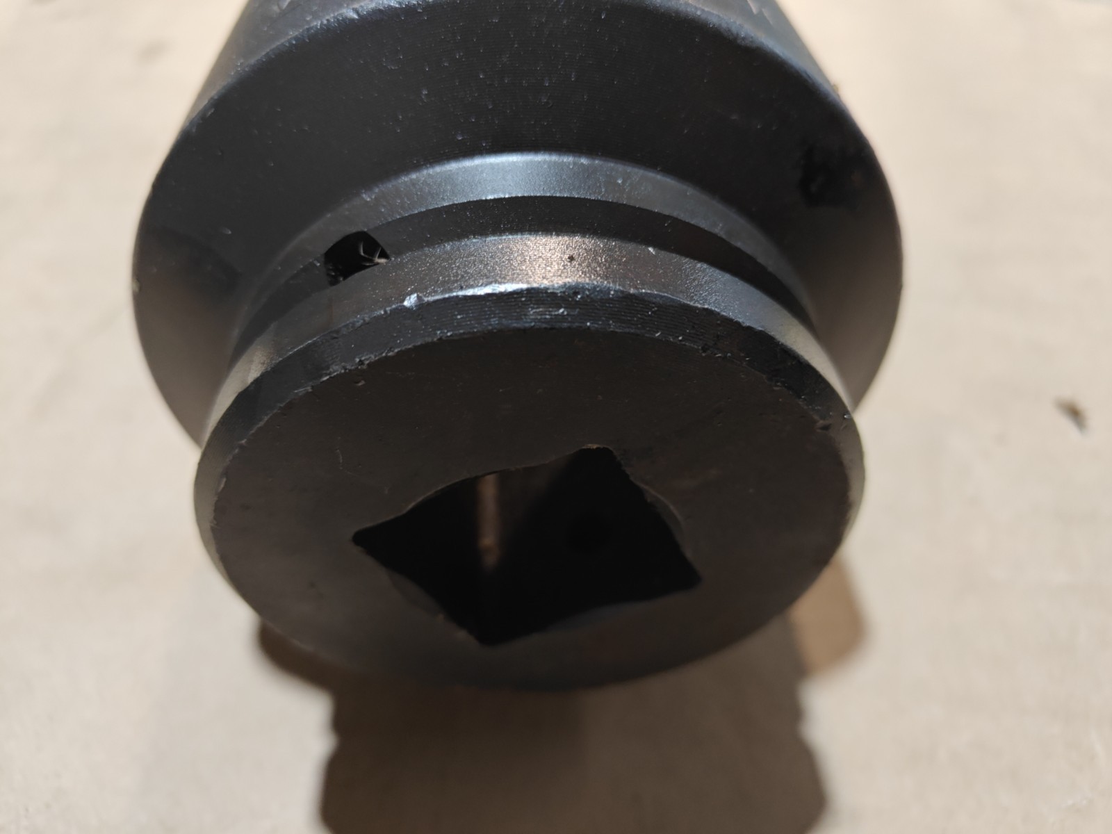 WRIGHT 848-90 Impact Socket 1 1/2 in Drive, 90 mm, 6-Point, Std, Black Oxide