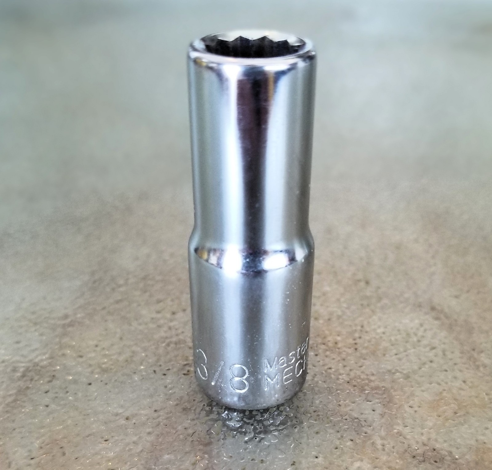 3/8″ 12 Point, MASTER MECHANIC 3/8″ Drive Chrome DEEP Socket, Combine shipping