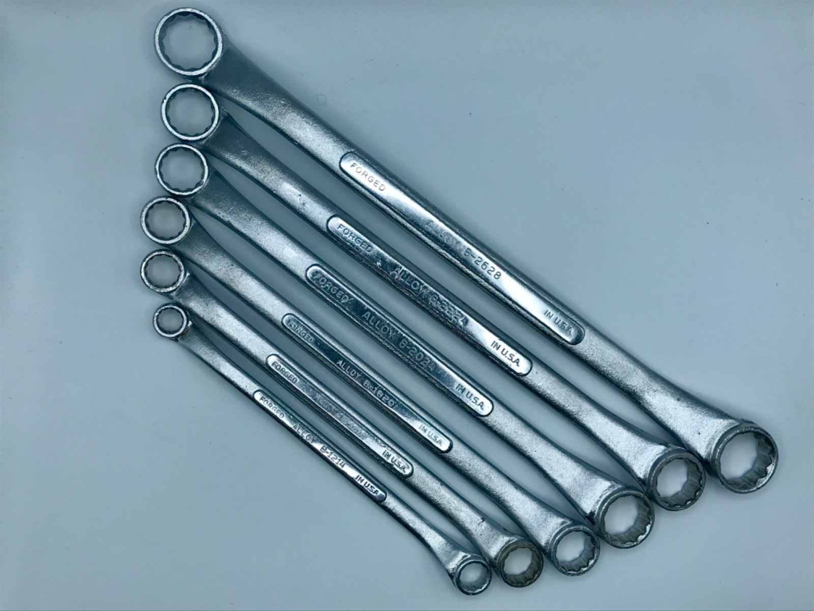 Vintage S-K Lectrolite SAE 6-Piece Offset Box Wrench Set, USA 🇺🇸