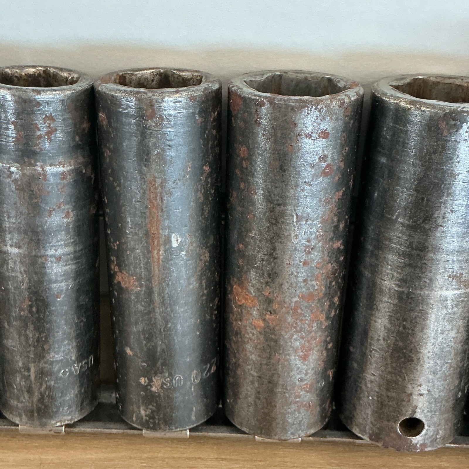 Snap On 1/2″ Drive SIM 160-320 Deep Impact Sockets 1/2″ to 1″ 9 Pc Set 6 Point
