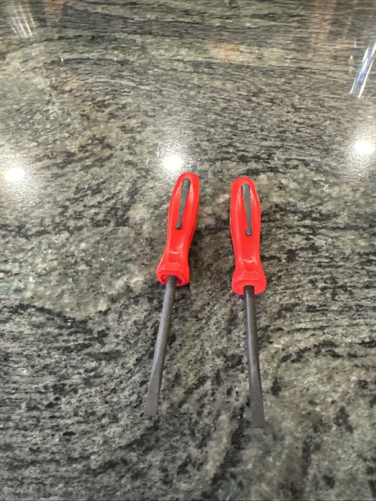 snap on 2 pc red 5” mini poket prybar set straight, bent pbms5r, pbmb5r