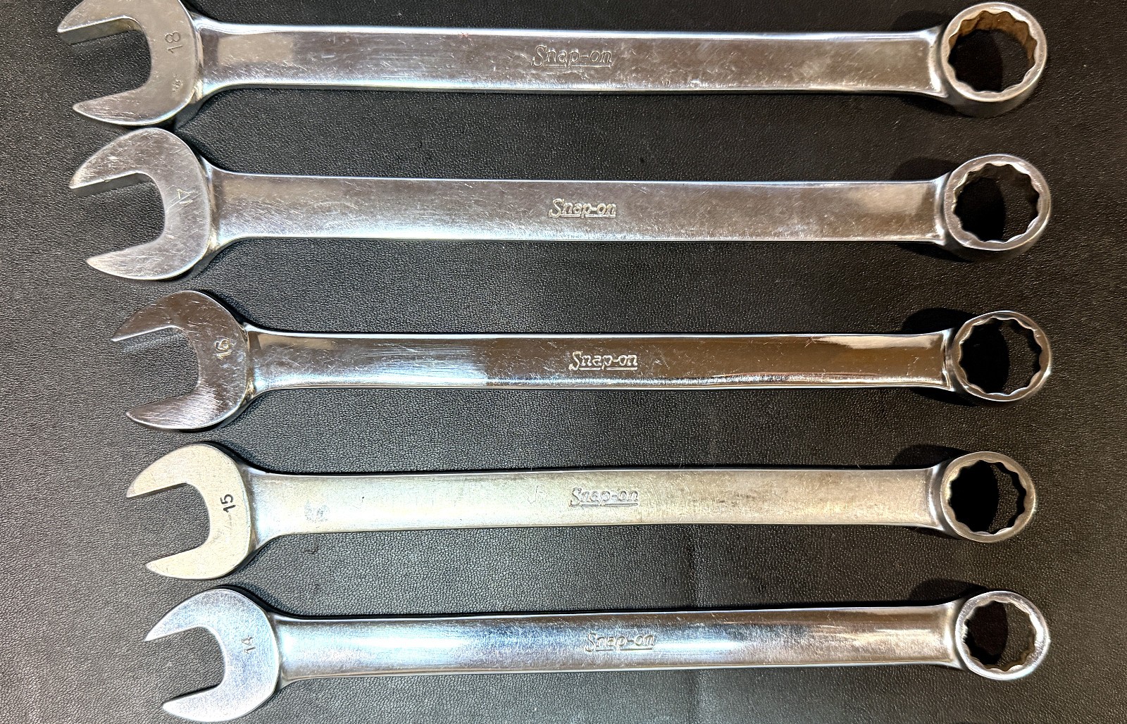 SNAP ON OEXM-SERIES 10-Pc 12-Pt Flank Drive® Combination Wrench Set 10mm-19mm