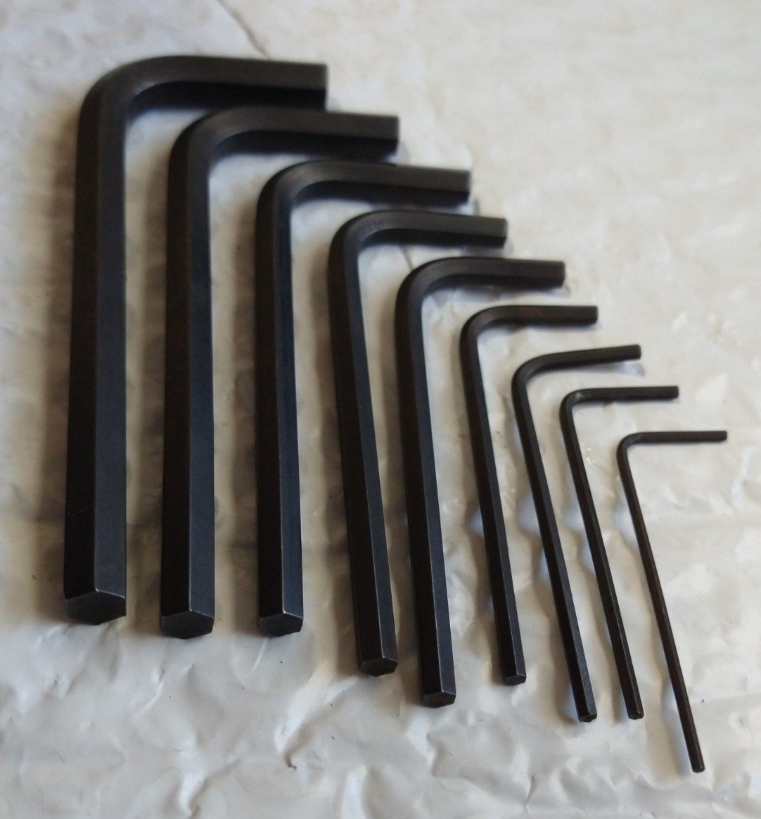 SEARS/CRAFTSMAN TOOLS 946802, ALLEN/HEX KEY SET, 9 PIECES.