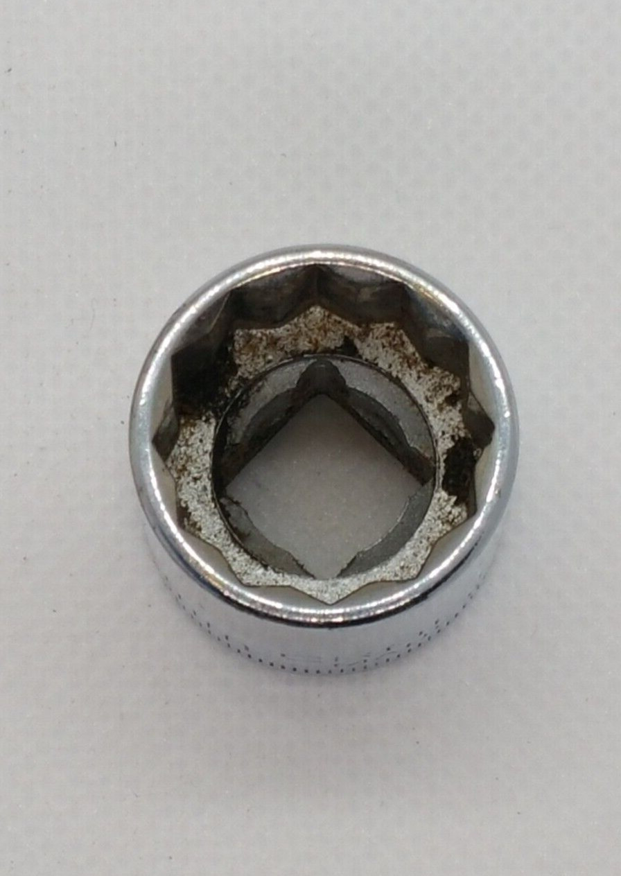 Vintage Craftsman 3/8″ Drive 17mm 12 Point Shallow Socket Metric V 44307 USA