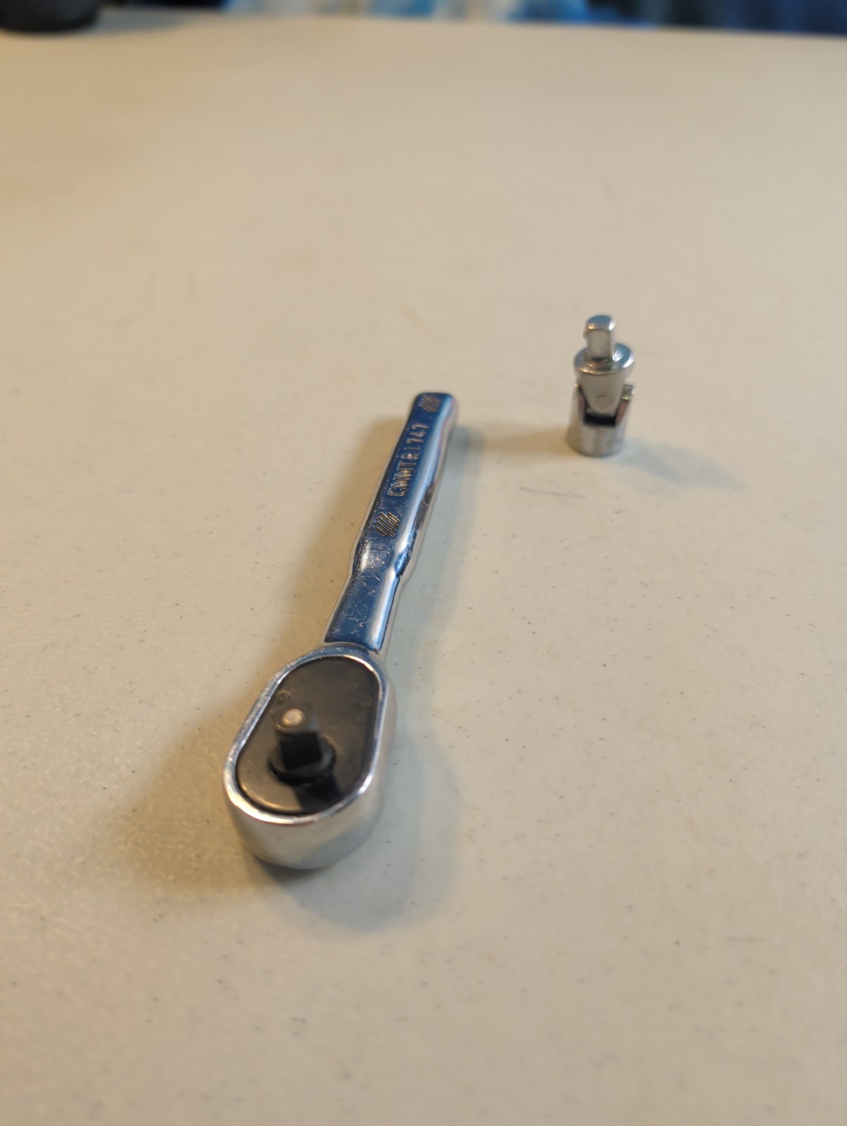 Craftsman 1/4″ Quick Release Ratchet Polished Chrome CMMT81747 + Swivel Adapter