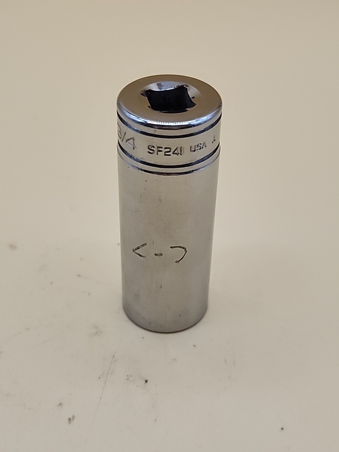 Snap-on Tools SF241 3/4″» 3/8″ Drive ~ SAE 12 Point Deep Chrome Socket USA