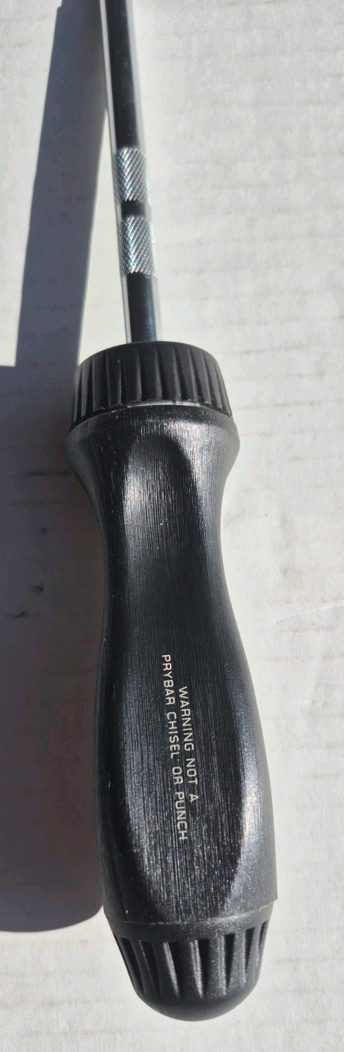 Snap On Tools TMR4 1/4″ Drive Ratcheting Spinner Handle 9” Black Hard Handle USA