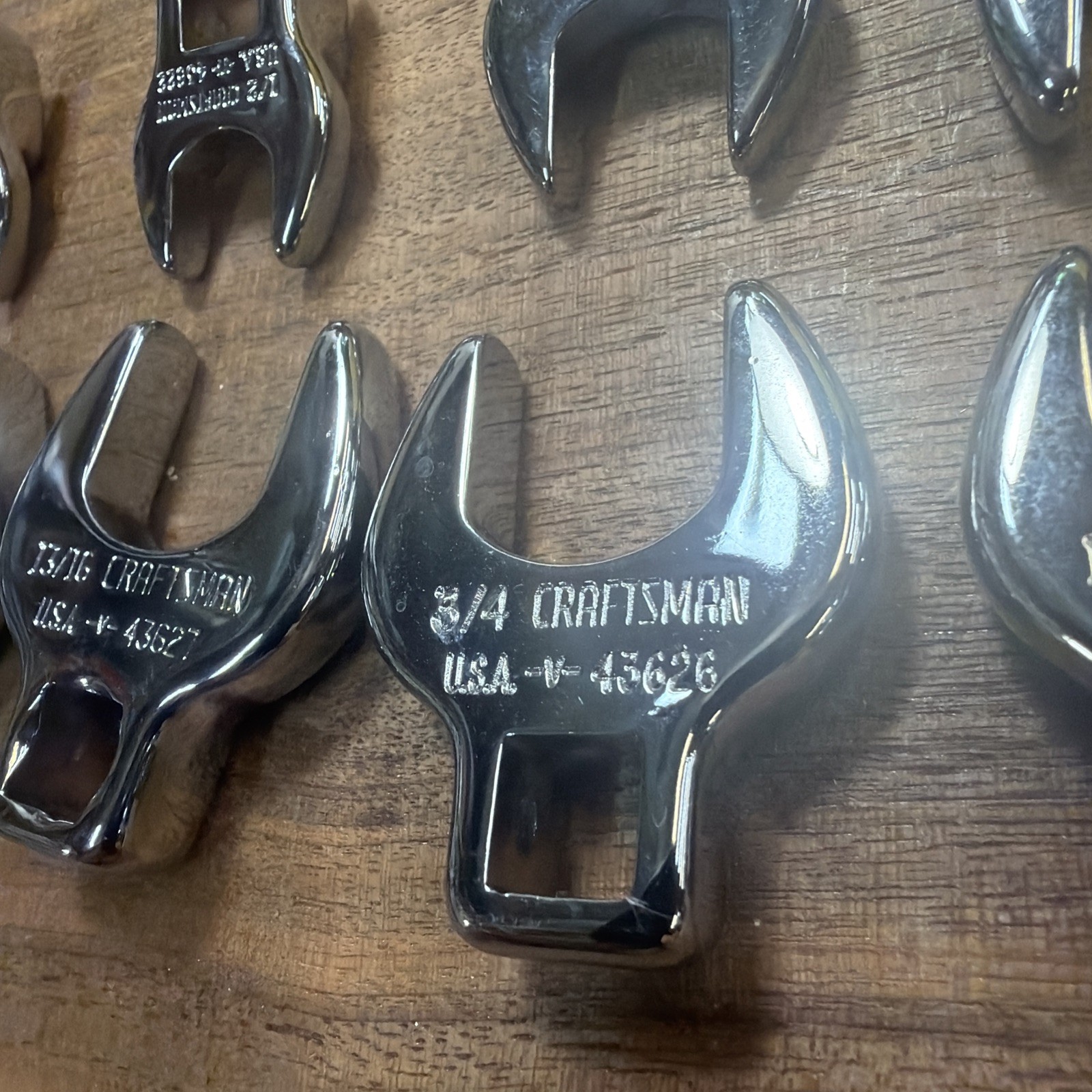Craftsman USA Crowfoot VTG Set 3/8″ Dr. SAE 10pc 3/8″ to 1″ -V- Series FREE SHIP