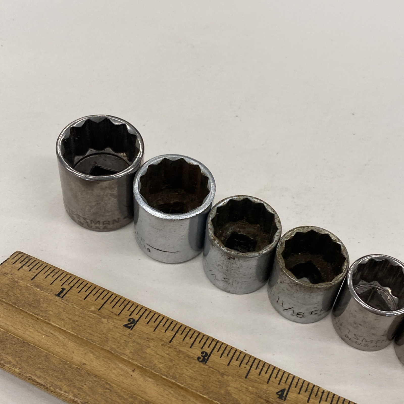 Craftsman USA 3/8 dr. 10 pc. 12 pt socket set Mixed Series 5/16 – 7/8 inch M0866