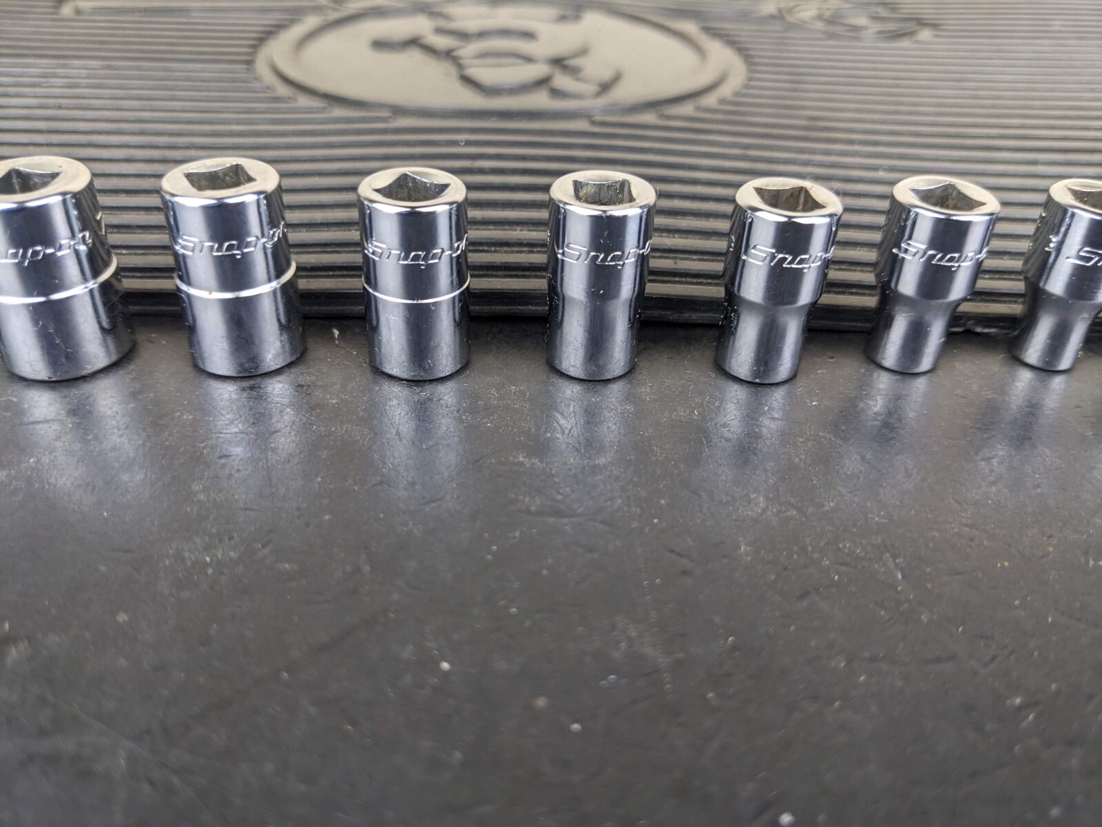 #bg107 Snap-on Tools 110TMDY USA 10pc 1/4″ Drive SAE Shallow 12pt Socket Set