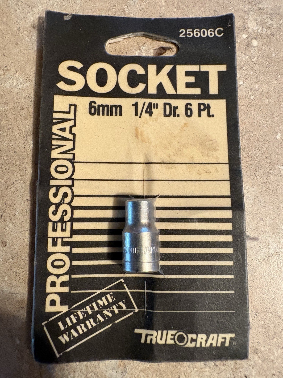 True Craft TrueCraft Professional socket 6mm 1/4″ Dr. 6 Pt. NOS unopened