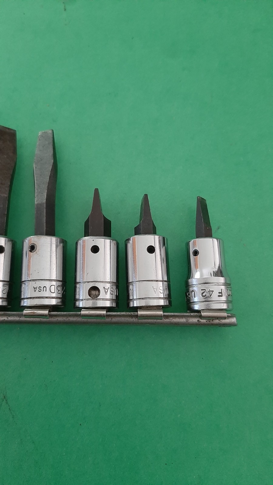 13pc Snap-on Phillips Flat Tip Slotted Head Bit Driver Socket Set 3/8″ Drive