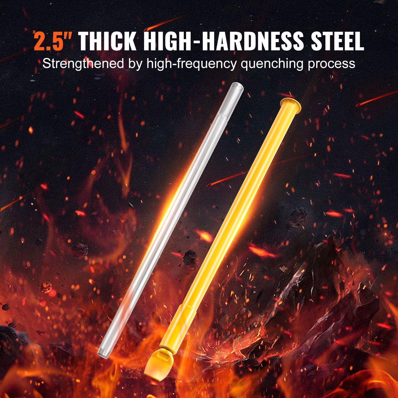 46.3″L Heavy Duty Steel Tire Bead Breaker Portable Tire Changing Sliding Impact