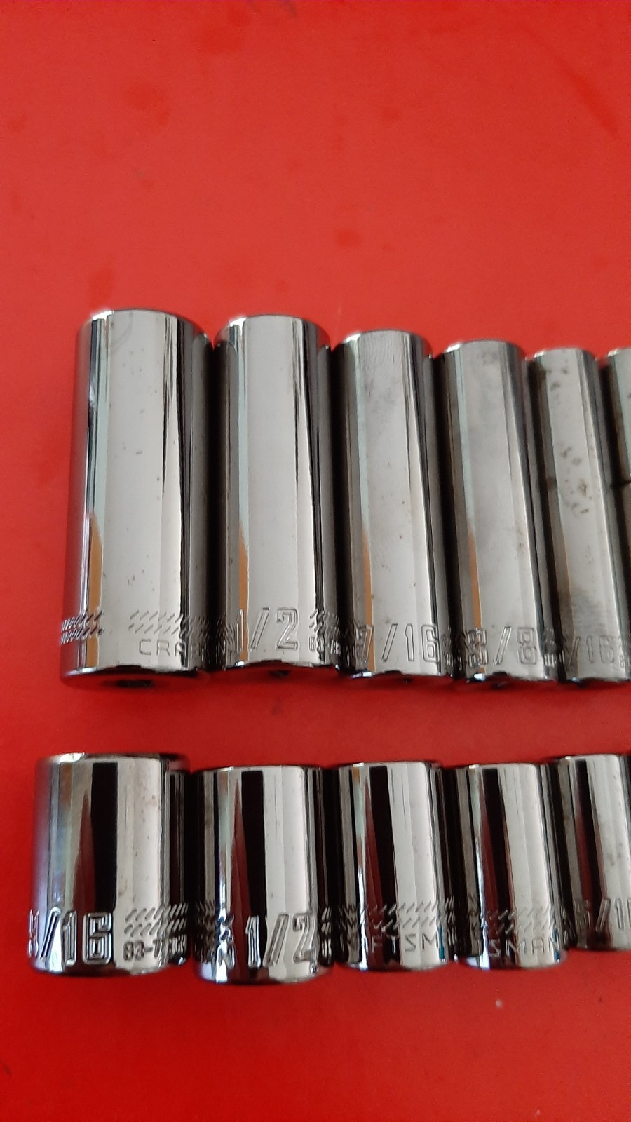 New Craftsman OVERDRIVE 1/4″ Drive SAE Deep & Shallow Socket Set 1/4 – 9/16″ 6pt