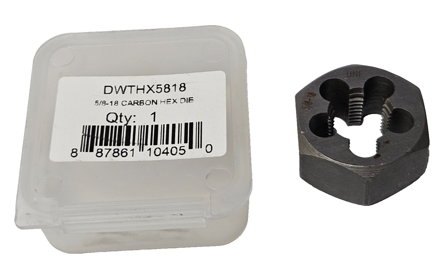 5/8-18 NF x 1-3/16″ Hex Die Carbon Steel Rethreading Drill America