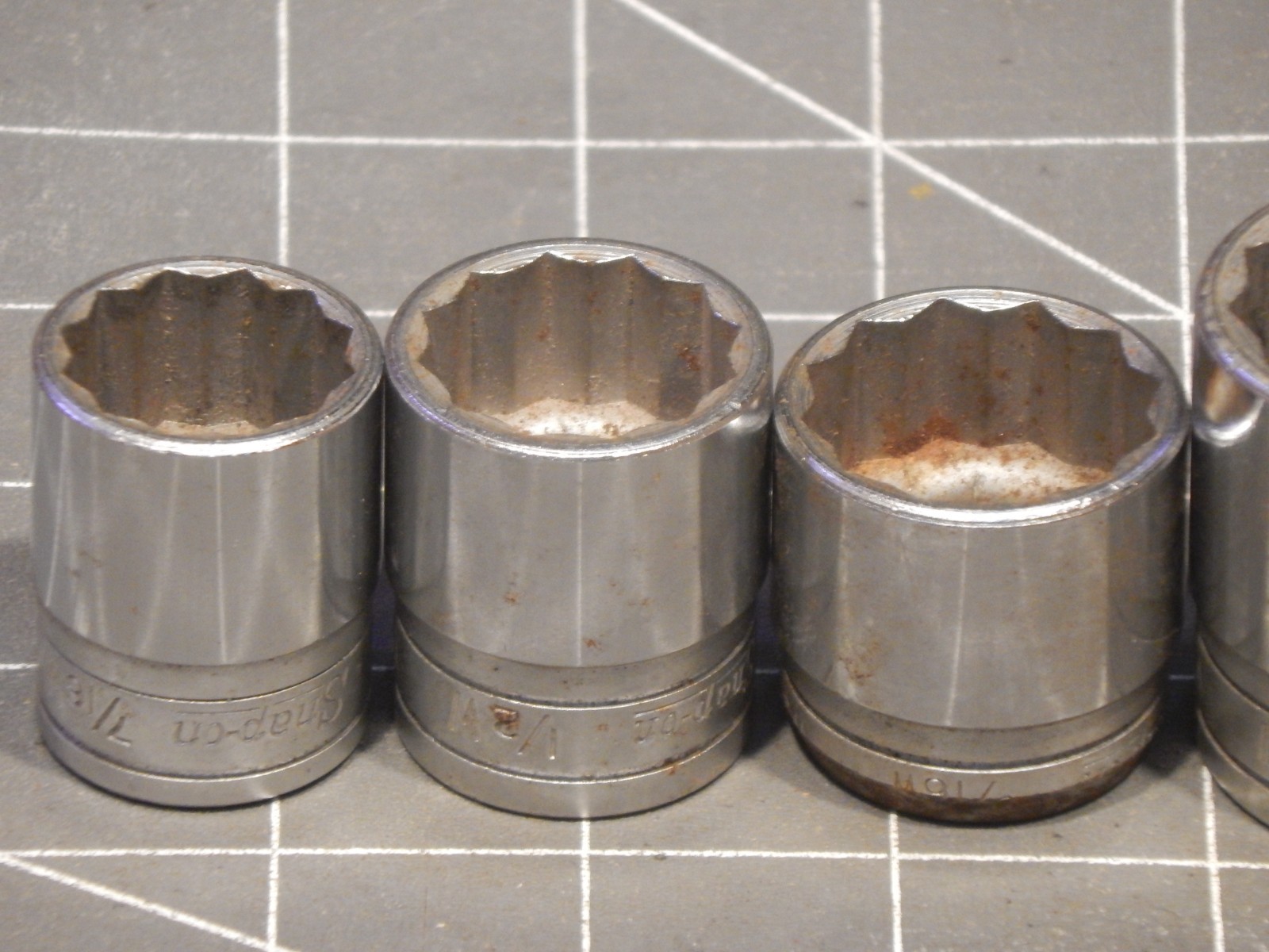 Snap On 6Pc British Standard Whitworth 1/2″ Drive Socket Set 7/16W 7/8BS WSW108