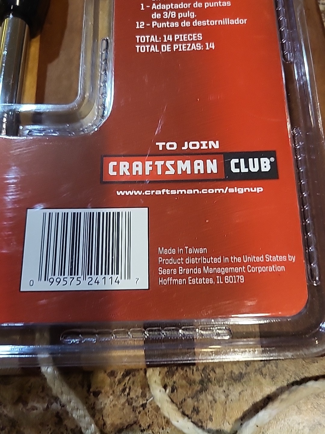 Craftsman Mach Series 3/8” T-Handle Driver and Bit Set 50014. NOS! 🔥