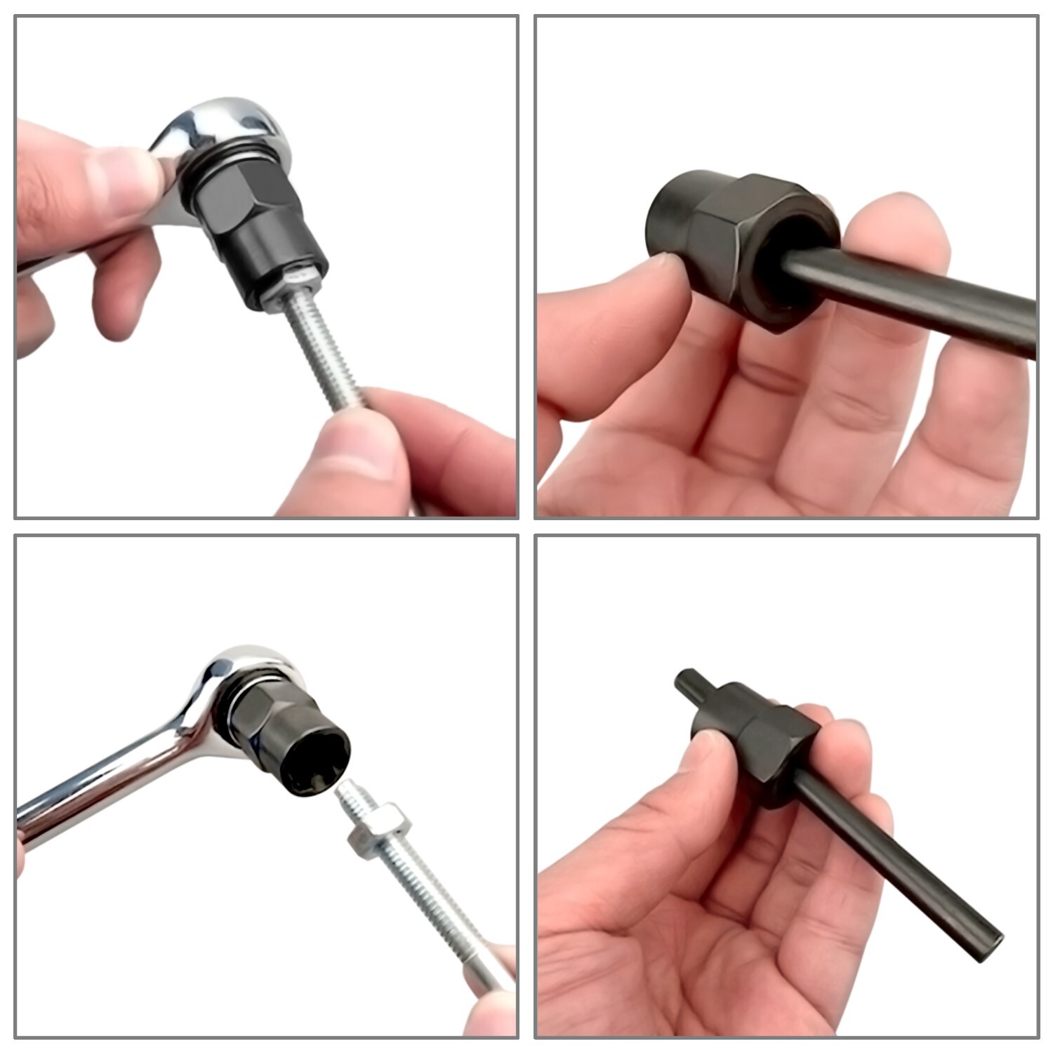 11 PCS Damaged Lug Nut Lock Remover Twist Socket Set Screw Extractor Tool 9-19mm