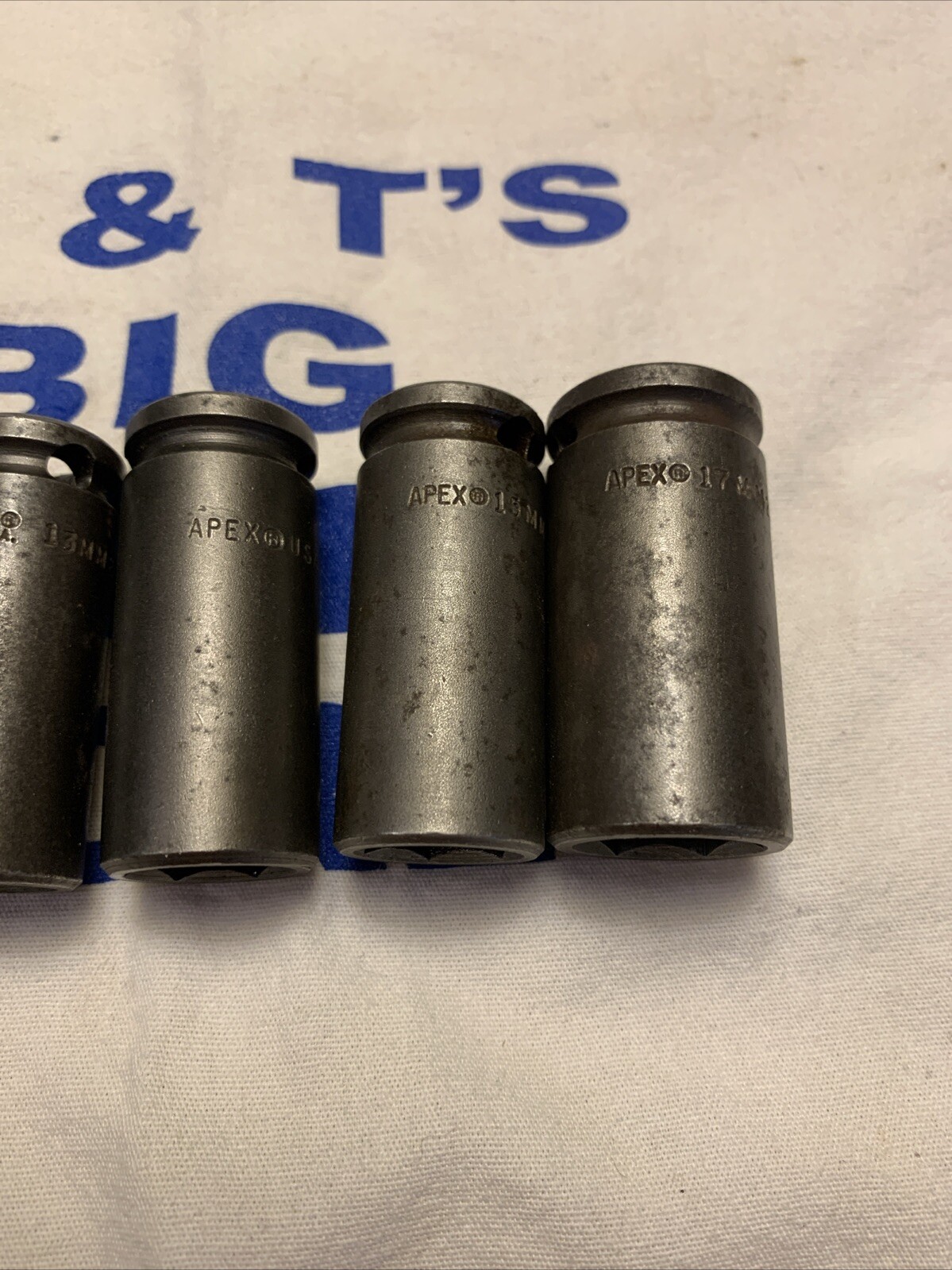 APEX Tools USA 3/8″ Drive 6pt 6pc 10-17mm Metric Impact Sockets