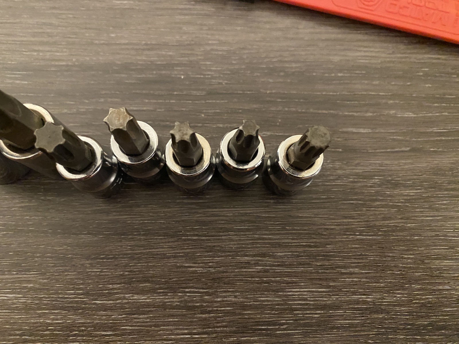 7pc Lot Matco Tools Torx & Bit Sockets 3/8″ & 1/2 Drive & 8mm- Rail – Ratchet