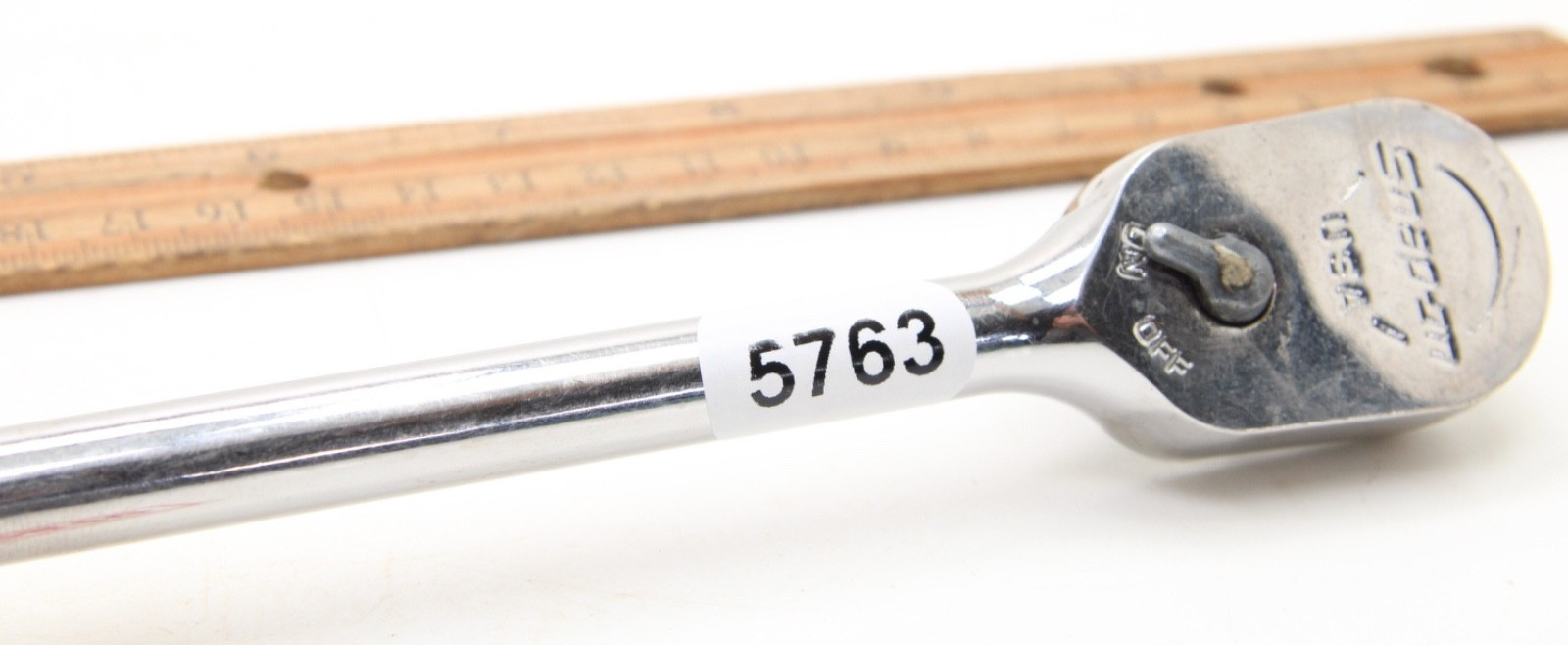 Snap-on FHL80 3/8″ Long-Handle Ratchet 80 Tooth Soft Grip Orange 12.5″ USA