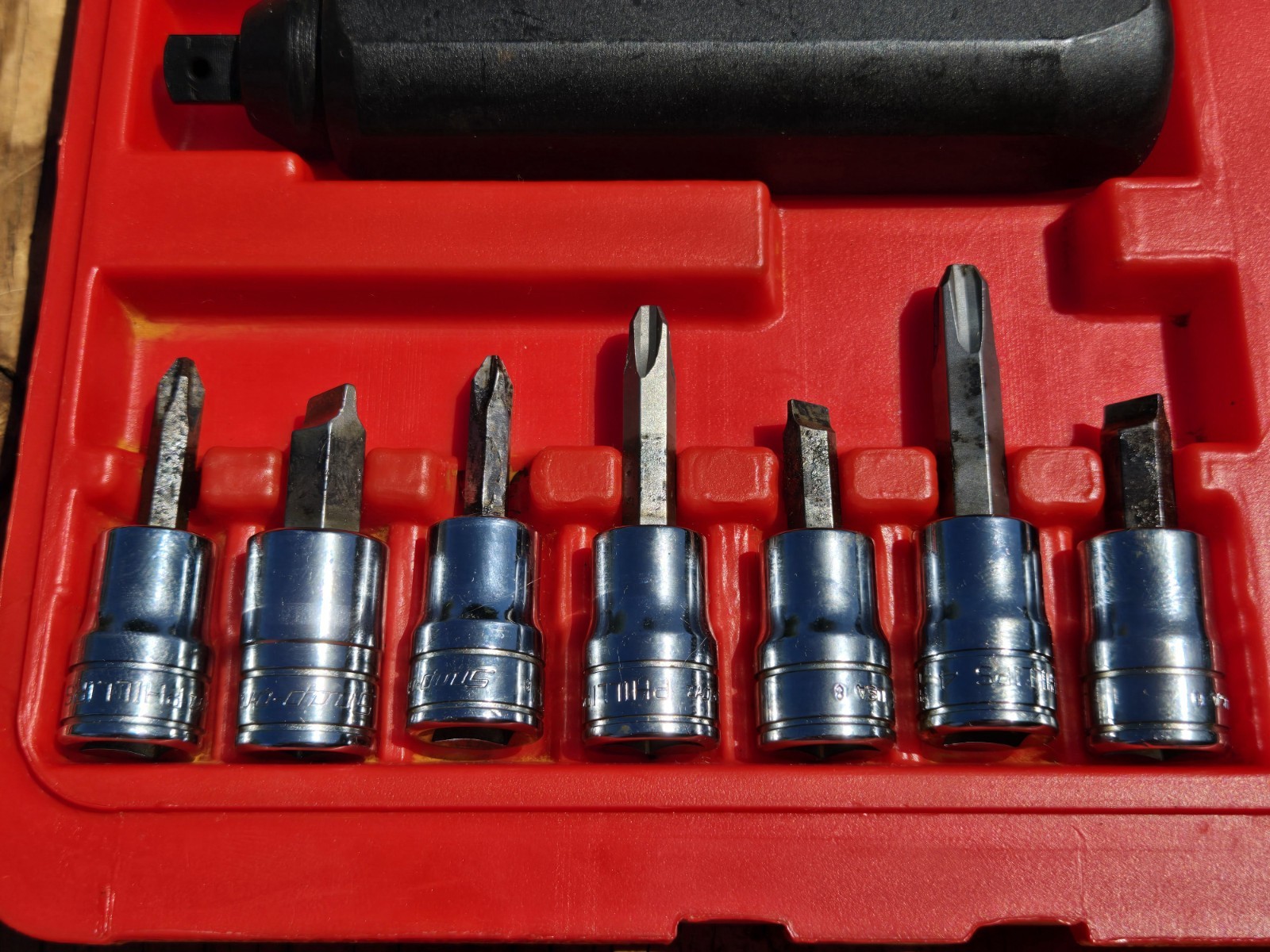 Snap-on Tools USA 208EPIT 8 pc 3/8″ Drive Impact Driver Set PIT120