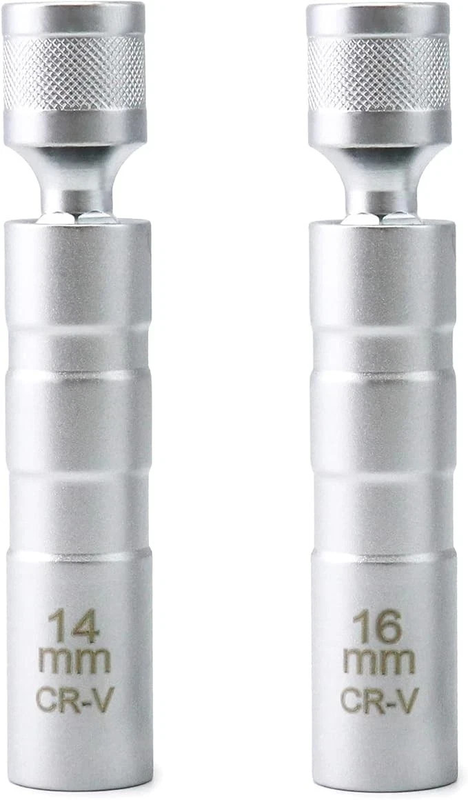 2 Pack Magnetic Spark Plug Socket 3/8 Drive 12 Point Removal Tool for BMW & MINI