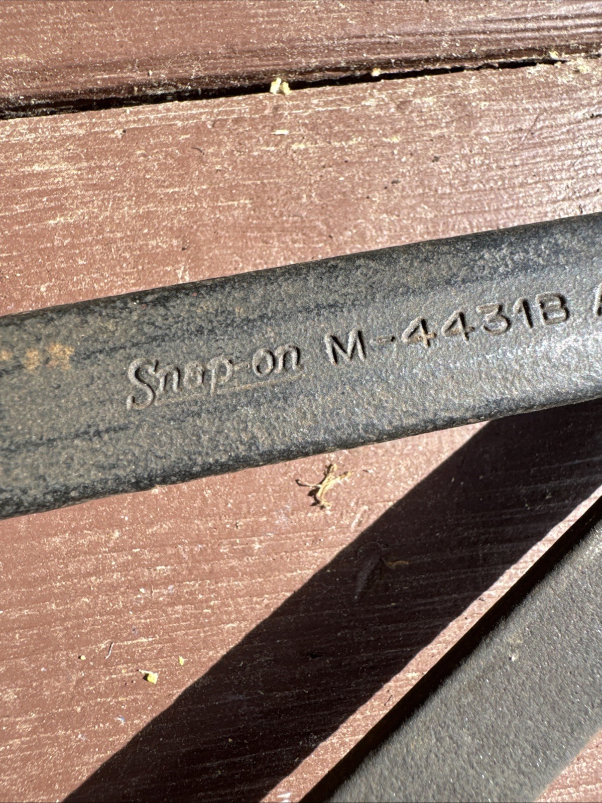 Vintage Snap-On M4431B RR Railroad Yard Inspector Wrench Brake Tool 12 point.