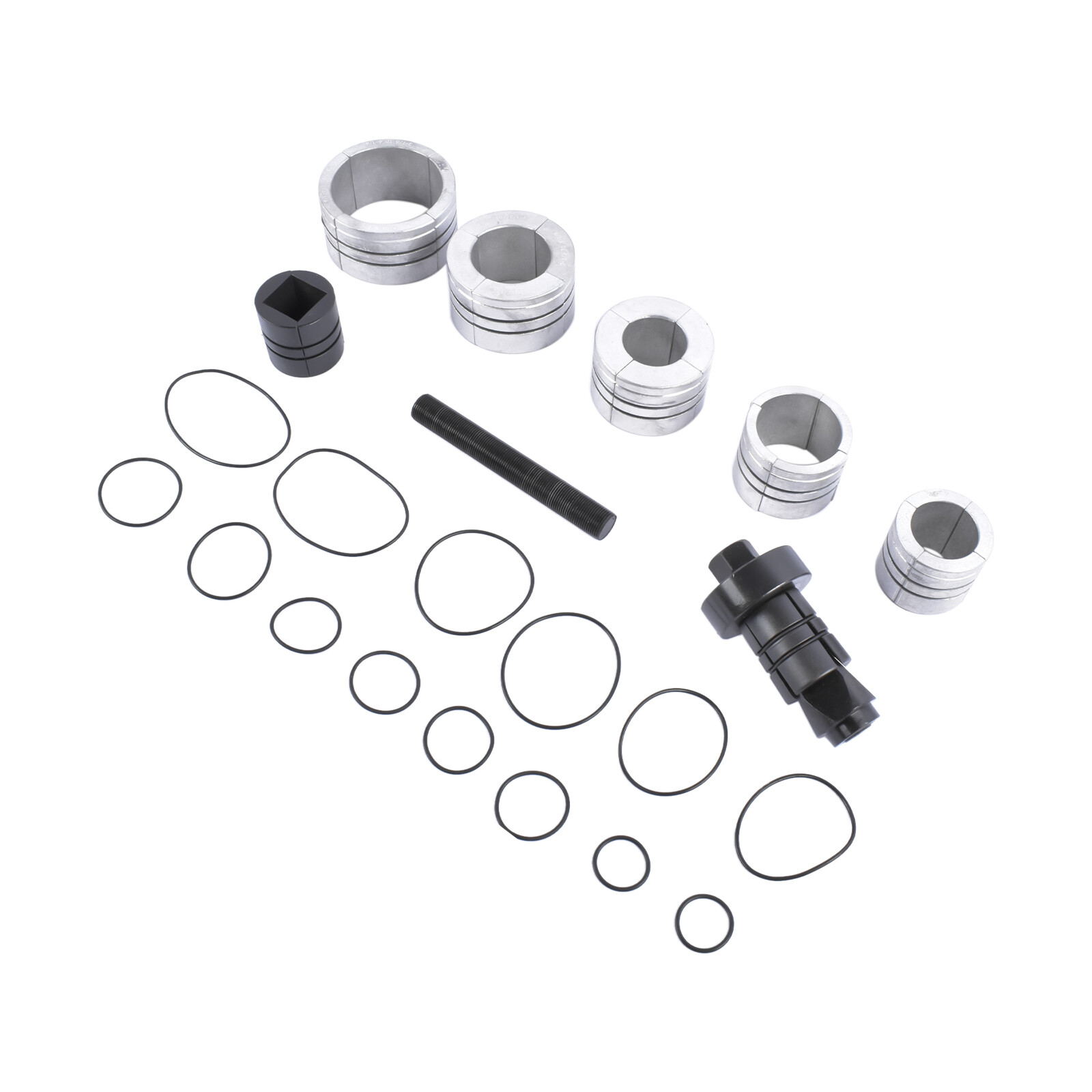 10 Ton Hydraulic Exhaust Pipe Stretcher Expander Kit w/ Collets 1-5/8″ to 4-1/4″