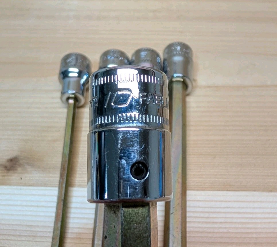 Snap-On 5pc Metric Hex Long Ball Allen Bit Socket Set – 3/8″ Drive – FABLM