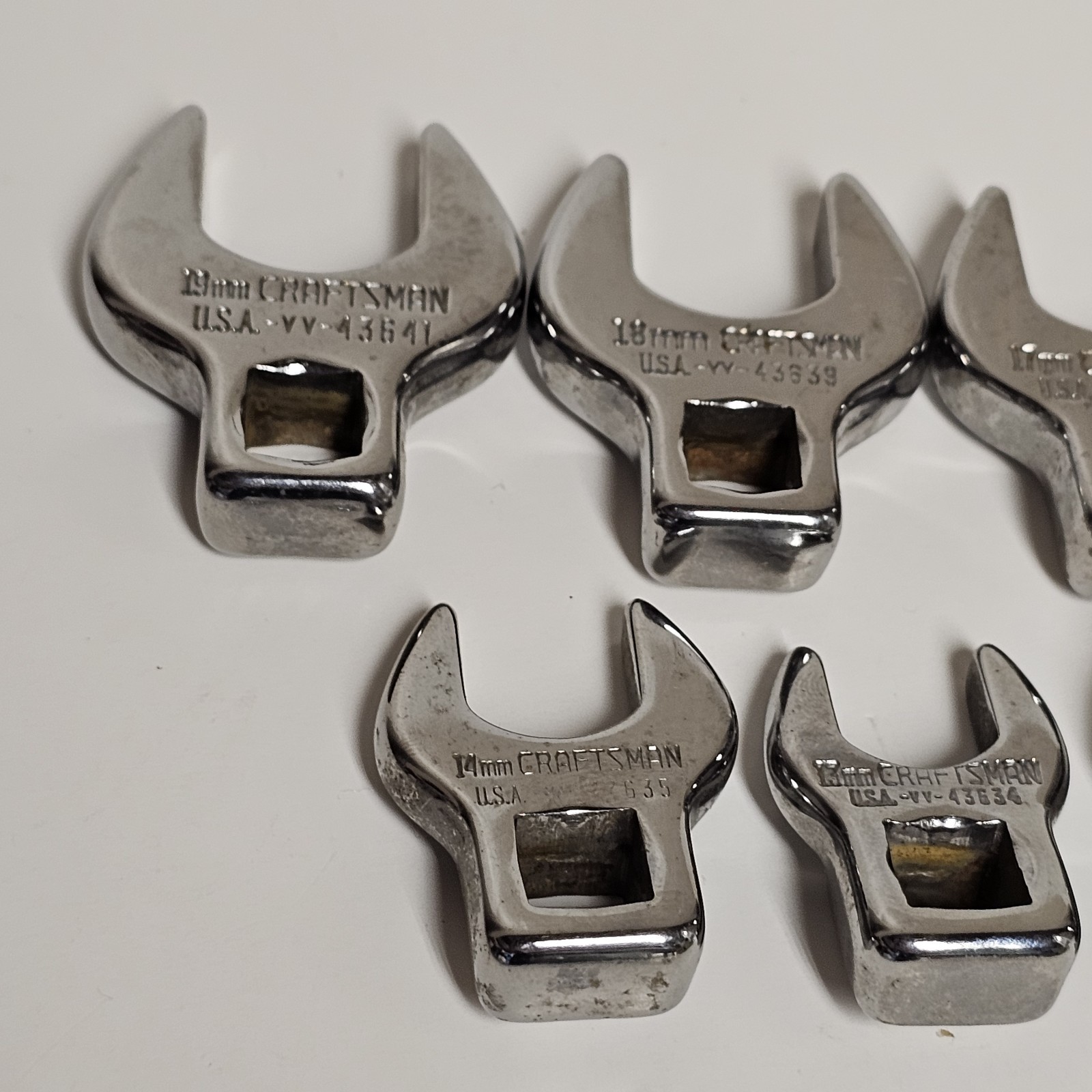 Craftsman Crowfoot Wrench Set 9 Pieces VV-43631, VV-43632, VV-43639, & More