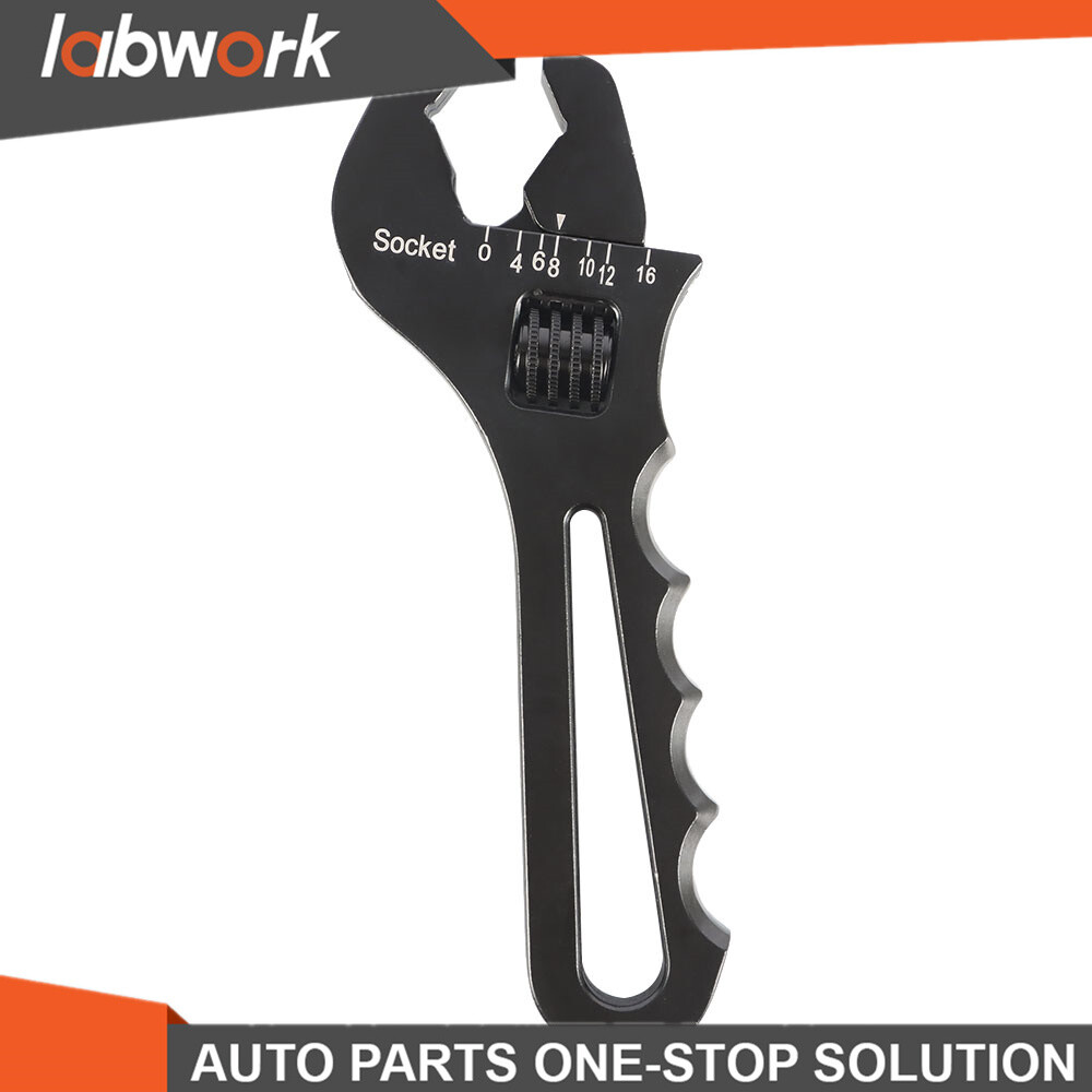 Labwork Adjustable Wrench Aluminum Tool Spanner for Hose End Fitting 3AN-16AN