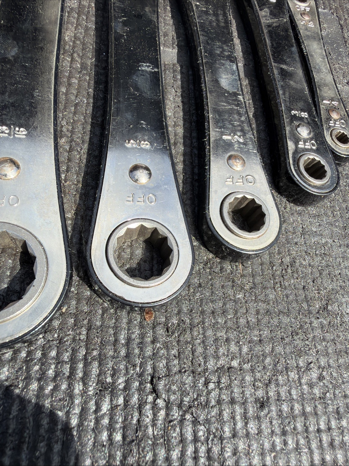 Sears Craftsman USA Nos 5pc Fog one Double Box Ratcheting Wrench Set Sae 4368