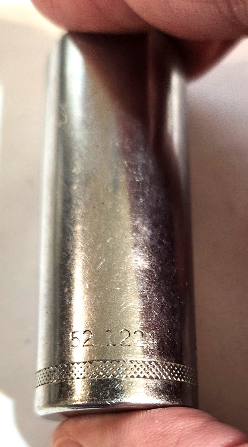Easco 3/4 socket 6 point 3/8 drive part no.521224 length 2 3/8 inches