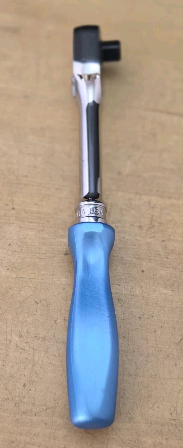 New Rare Snap On SHD80A – 1/2″ Drive Teal Hard Handle Ratchet
