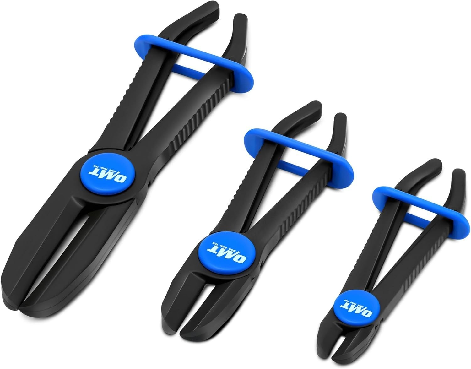 Orion Motor Tech Hose Pinch Off Pliers, 3 Piece Long Reach Straight, Blue