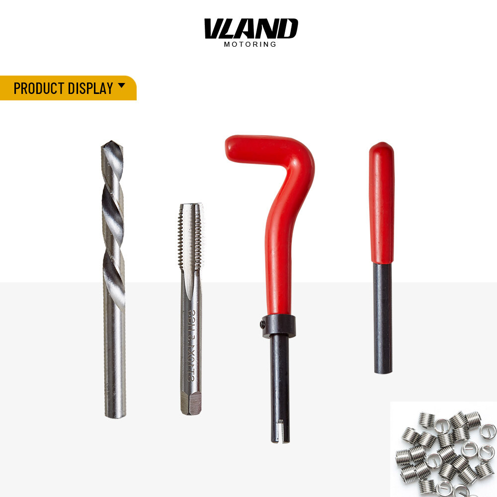 131Pcs Metric Thread Repair Insert Kit M5 M6 M8 M10 M12 Helicoil Pro Coil Tool